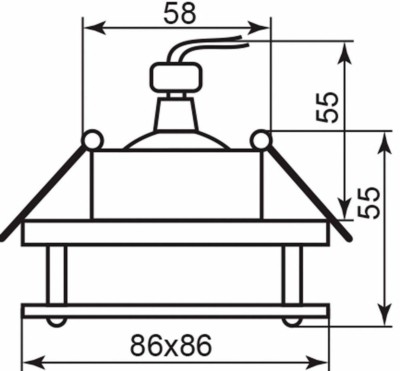 Светильник потолочный MR16 G5.3 хром BS3159-P2-8 — изображение 2