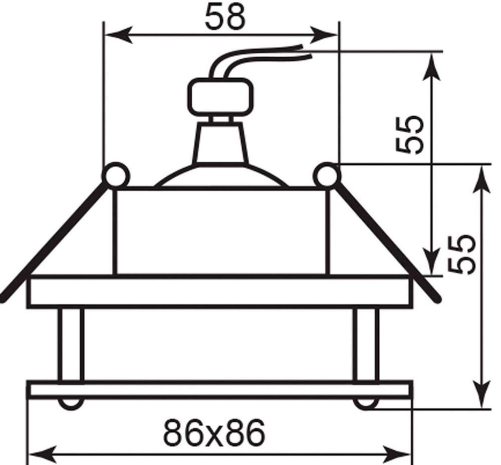 Светильник потолочный MR16 G5.3 хром BS3159-P2-8 — изображение 2