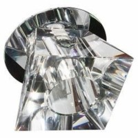 Светильник потолочный JC G4 с прозрачным стеклом хром C1005A