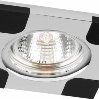 Светильник потолочный MR16 G5.3 черный и хром DL191