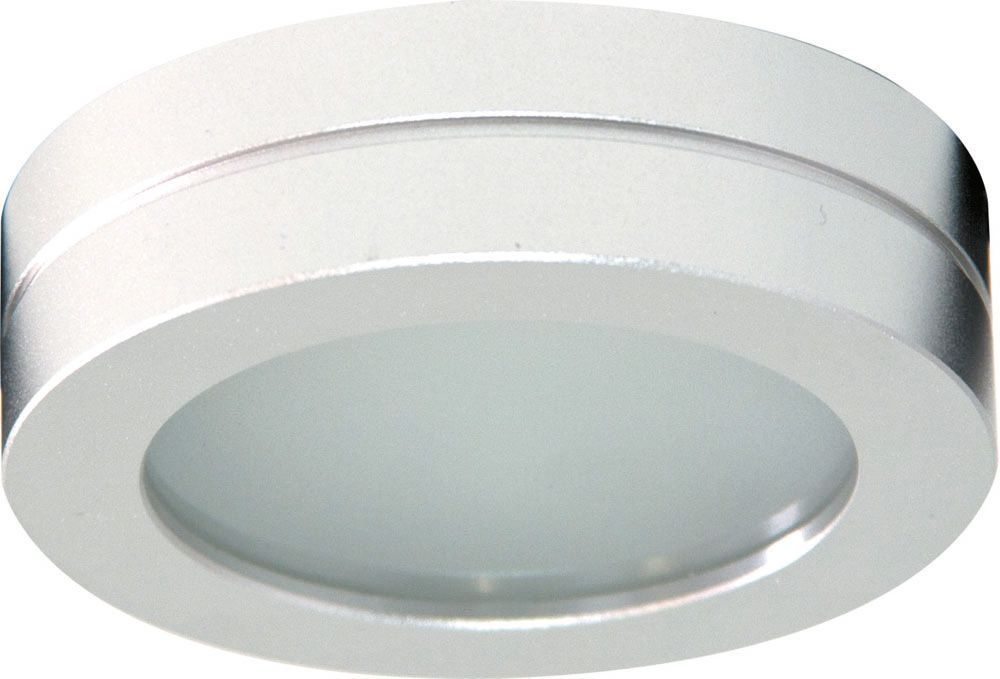 Светильник потолочный MR16 G5.3 с матовым стеклом алюминий DL208S