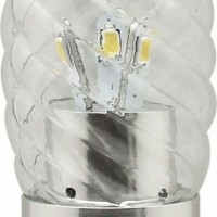 Лампа СДЛ 6LED 3.5Вт 230В E27 2700K хром LB-77