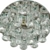 Светильник встраиваемый с разноцветной LED подсветкой Feron 1550 JCD9 прозрачный