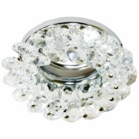 Светильник потолочный JCDR11 G4.0 с прозрачным стеклом хром с лампой CD4147