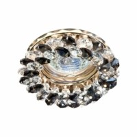 Светильник потолочный MR16 G5.3 с серым стеклом золото CD4141