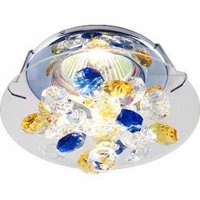 Светильник потолочный MR16 G5.3 желтый-голубой-прозрачный хром CD4204