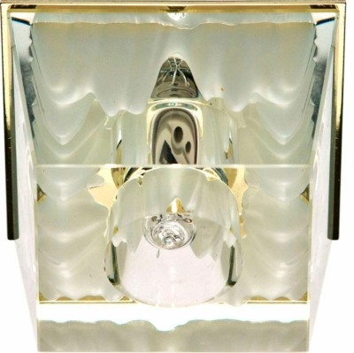 Светильник встраиваемый Feron JD59 потолочный JCD9 G9 прозрачно-белый золотистый