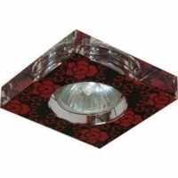 Светильник потолочный MR16 G5.3 черный фон – красный рисунок CD6036