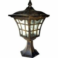 Светильник садово-парковый 100W 230V E27 черное золото 2137M