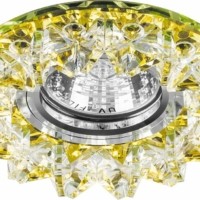 Светильник встраиваемый Feron CD2542 потолочный MR16 G5.3 желтый хром