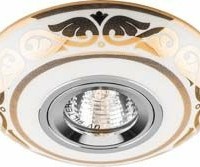 Светильник встраиваемый Feron C2525 потолочный MR16 G5.3 бело-золотистый