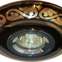 Светильник потолочный MR16 MAX50W 12V G5.3 золото,черный С2525