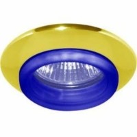 Светильник потолочный MR16 G5.3 золото синий 730С-W