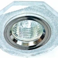 Светильник встраиваемый Feron 8020-2 потолочный MR16 G5.3 мерцающее серебро