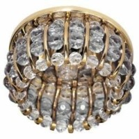 Светильник потолочный JCD9 G9 с прозрачным стеклом золото с лампой CD2119