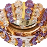 Светильник встраиваемый Feron CD2121 потолочный MR16 G5.3 прозрачно-сиреневый золотистый