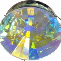 Светильник потолочный MR16 G5.3 с многоцветным стеклом хром DL220-C