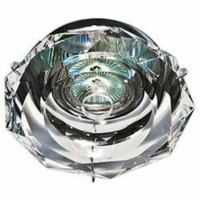 Светильник потолочный JCDR G5.3 с прозрачным стеклом хром с лампой DL222-CL