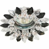 Светильник потолочный MR16 G5.3 с прозрачным-серым стеклом хром с лампой CD2315