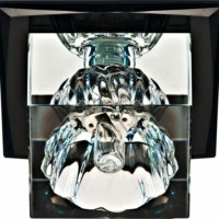 Светильник встраиваемый Feron JD55 потолочный JCD9 G9 черный-прозрачный