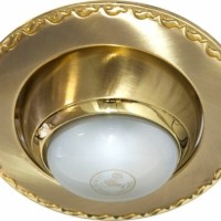 Светильник потолочный MR11 G4.0 матовое золото-золото 125-MR11