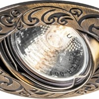 Светильник встраиваемый Feron 2005DL потолочный MR16 G5.3 античное золото