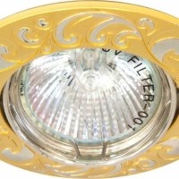 Светильник встраиваемый Feron 2005DL потолочный MR16 G5.3 жемчужное золото-серебро