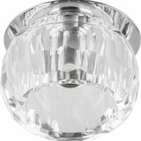 Светильник светодиодный встраиваемый Feron JD176 потолочный 10W 3000K прозрачный хром