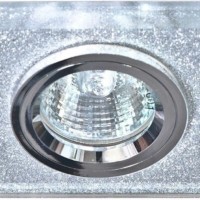 Светильник встраиваемый Feron 8170-2 потолочный MR16 G5.3 мерцающее серебро