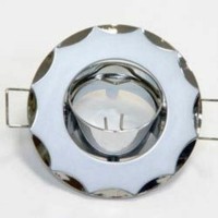 серый хром MR11/G4/ GY-CM светильник встраиваемый цветное литье