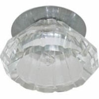 Светильник потолочный JCD9 35W с прозрачным-белым стеклом хром JD84