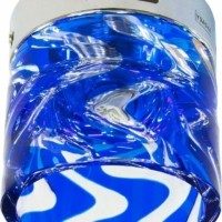 Светильник потолочный JCD G9 с синим стеклом хром с лампой CD85А