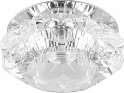 Светильник встраиваемый Feron JD90 потолочный JCD9 G9 прозрачный хром