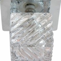 Светильник потолочный со светодиодной лампой 5W 230V/50Hz 400lumen с прозрачным стеклом,хром BS125-FA