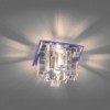 Светильник встраиваемый с разноцветной LED подсветкой Feron 1525 JCD9 прозрачный