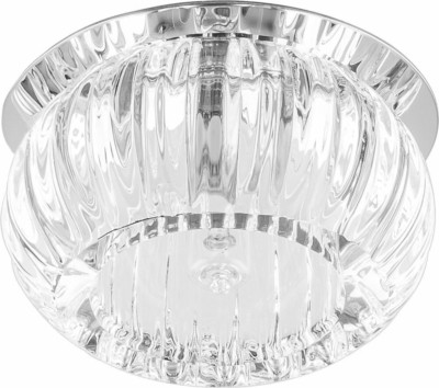 Светильник встраиваемый Feron C1010 потолочный JCD9 G9 прозрачный хром