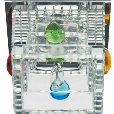 Светильник потолочный,JC 20W G4 прозрачный,хром,с лампой CD2815