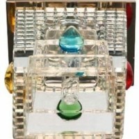 Светильник потолочный,JC 20W G4 прозрачный,золото с лампой CD2815