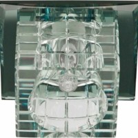 Светильник встраиваемый Feron JD106 потолочный JCD9 G9 черный-прозрачный