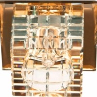 Светильник встраиваемый Feron JD106 потолочный JCD9 G9 коричневый-прозрачный