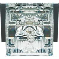 Светильник потолочный,JCD9 35W G9 прозрачный,хром с лампой JD107