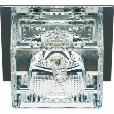 Светильник потолочный,JCD9 35W G9 прозрачный,хром с лампой JD107