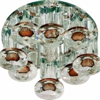 Светильник встраиваемый Feron 1527 потолочный JCD9 G9 коричневый-прозрачный