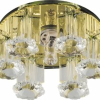 Светильник встраиваемый Feron 1526 потолочный JCD9 G9 желтый-прозрачный