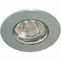 Светильник потолочный MR16 MAX50W 12V G5.3 матовый хром хром,DL105-C