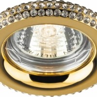 Светильник встраиваемый Feron DL205-C потолочный MR16 G5.3 золотистый
