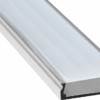 Профиль алюминиевый накладной широкий серебро CAB263