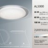 Светильник светодиодный управляемый накладной Feron AL5000 тарелка 60W 3000К-6500K белый с кантом