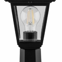 Светильник садово-парковый Feron НТУ 04-60-001 на постамент 4-х гранник 60Вт E27 230В черный