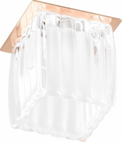 Светильник встраиваемый Feron JD117 потолочный JCD9 G9 матовый золотистый